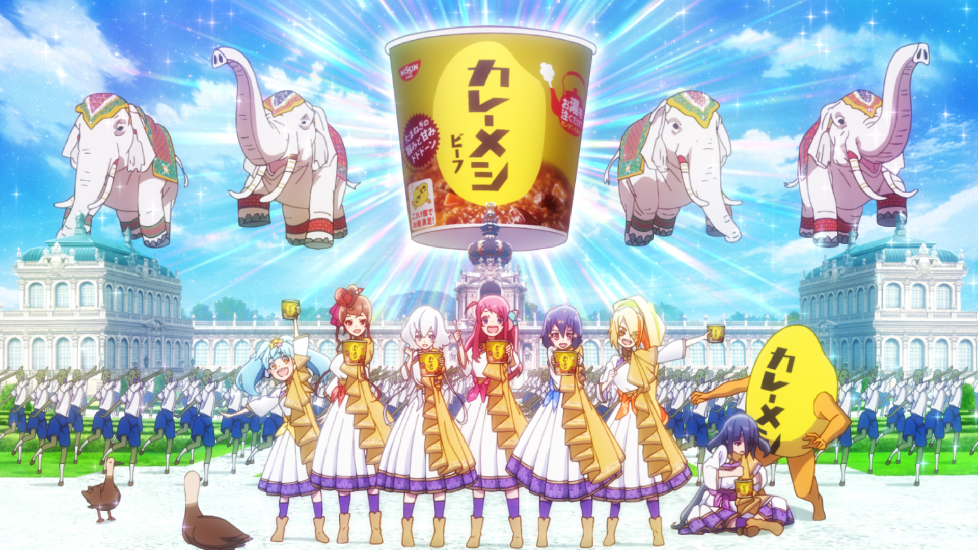 日清カレーメシ×『ゾンビランドサガ』コラボ決定！深川可純描き下ろし