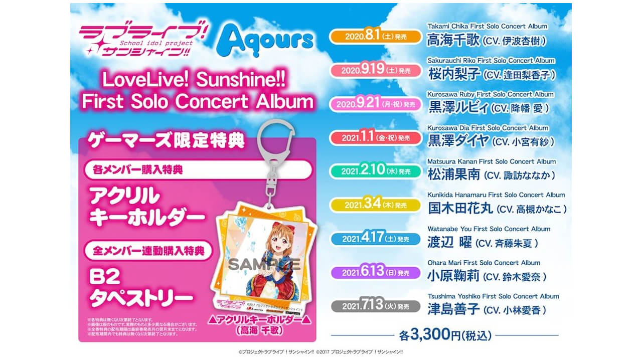 本格派ま！ ラブライブ サンシャイン Aqours ファースト ソロアルバム